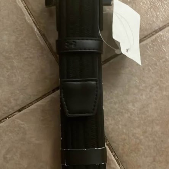 BRAND NEW men under armour golf braided black belt leather end pieces size 38 - Picture 5 of 6